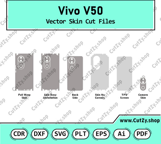 Vivo V50 Vector Skin Cut Files