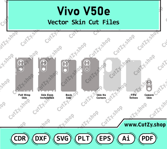 Vivo V50E Vector Skin Cut Files