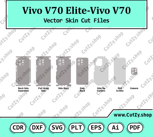 Vivo V70 Elite-Vivo V70  Vector Skin Cut Files