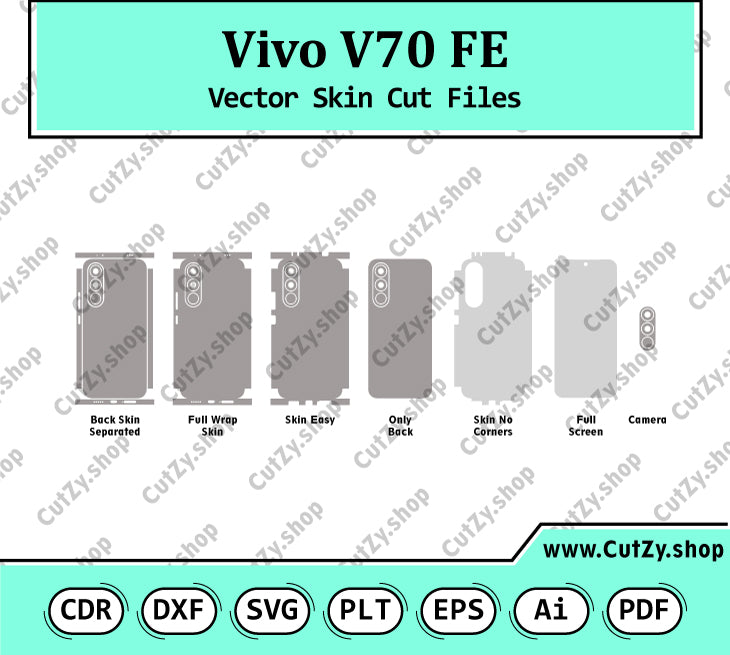 Vivo V70 FE Vector Skin Cut Files