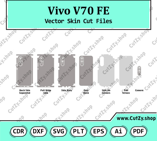 Vivo V70 FE Vector Skin Cut Files