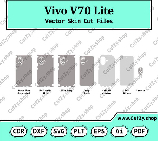 Vivo V70 Lite Vector Skin Cut Files