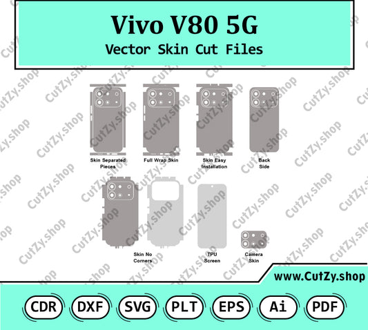 Vivo V80 Vector Skin Cut Files