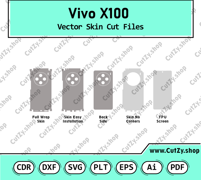Vivo X100 Vector Skin Cut Files