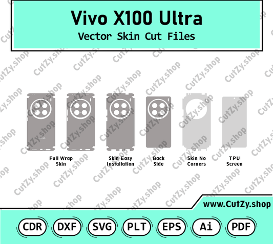 Vivo X100 Ultra Vector Skin Cut Files