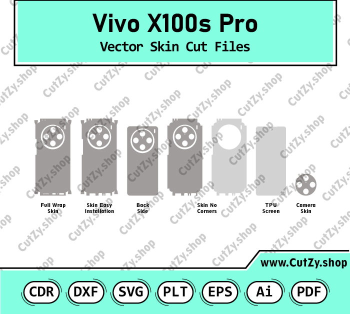 Vivo X100s Pro Vector Skin Cut Files