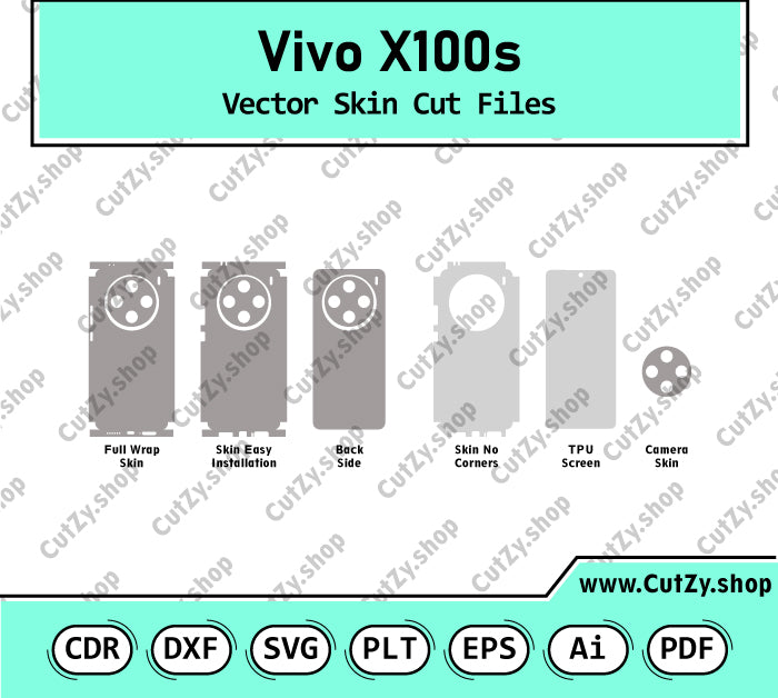 Vivo X100s Vector Skin Cut Files