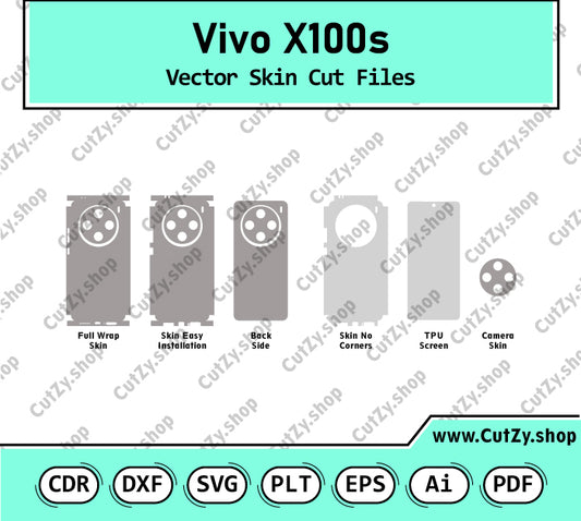 Vivo X100s Vector Skin Cut Files