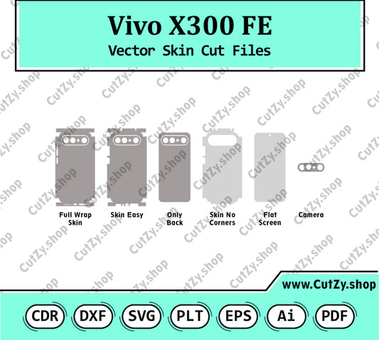 Vivo X300 FE Vector Skin Cut Files