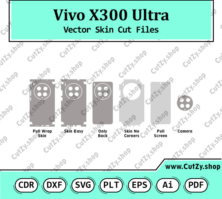 Vivo X300 Ultra Vector Skin Cut Files