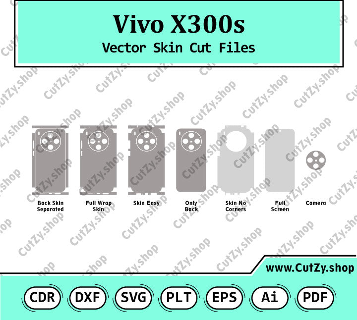 Vivo X300s Vector Skin Cut Files