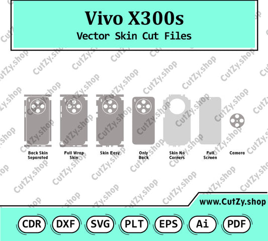 Vivo X300s Vector Skin Cut Files