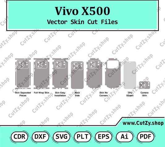 Vivo X500 Vector Skin Cut Files