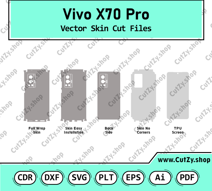 Vivo X70 Pro Vector Skin Cut Files