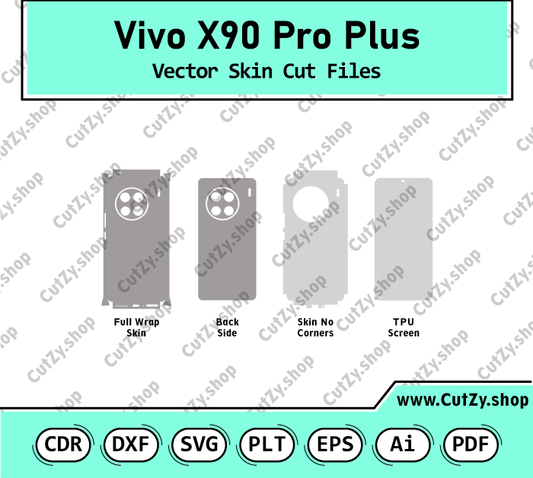 Vivo X90 Pro Plus vector skin cut files