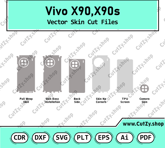 Vivo X90-X90s Vector Skin Cut Files