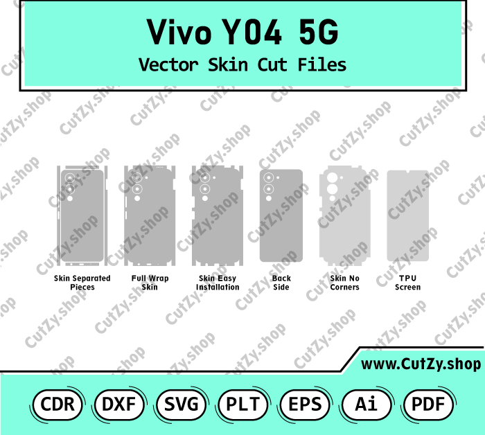 Vivo Y04 5G Vector Skin Cut Files