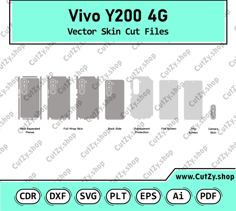 Vivo Y200 4G Vector Skin Cut Files