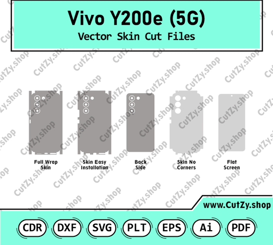 Vivo Y200e 5G Vector Skin Cut Files