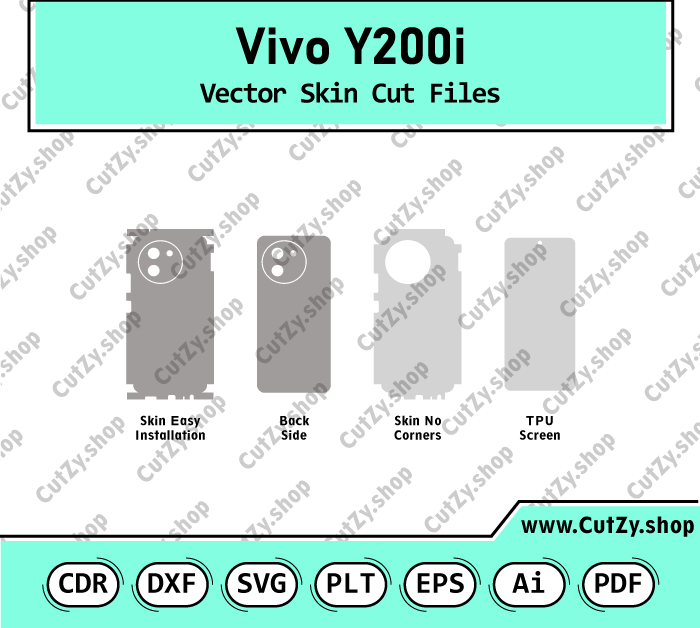 Vivo Y200i Vector Skin Cut Files