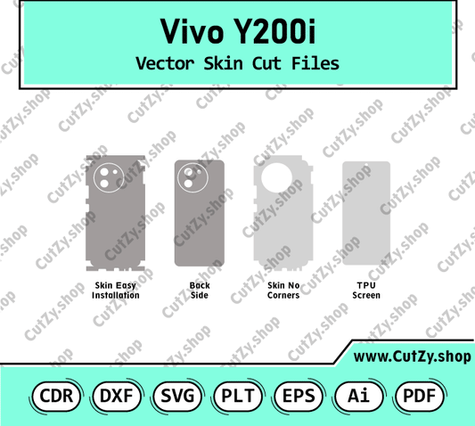 Vivo Y200i Vector Skin Cut Files