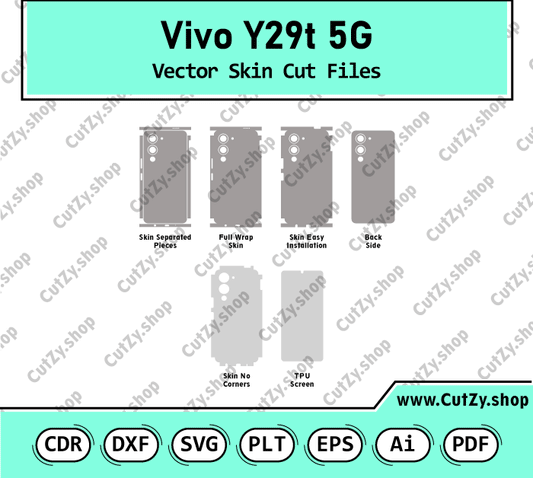 Vivo Y29t 5G Vector Skin Cut Files