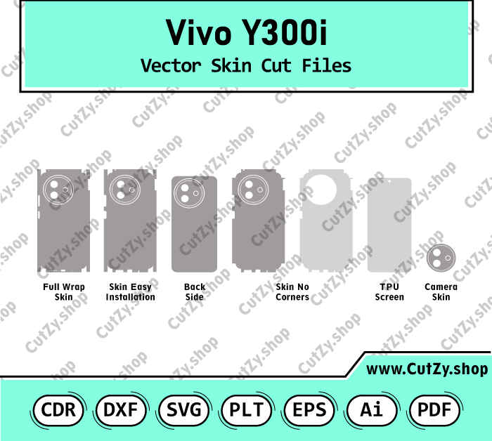 Vivo Y300i Vector Skin Cut Files