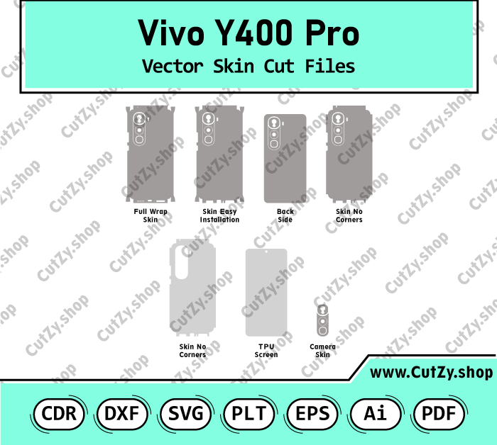 Vivo Y400 Pro Vector Skin Cut Files