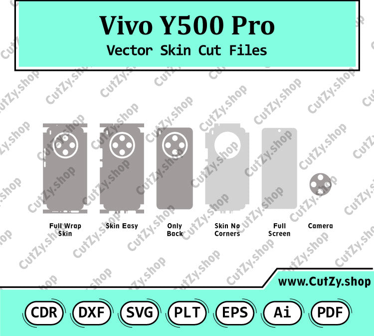 Vivo Y500 Pro Vector Skin Cut Files