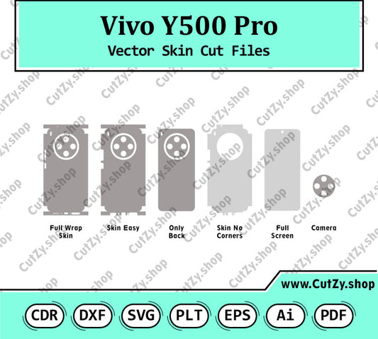 Vivo Y500 Pro Vector Skin Cut Files