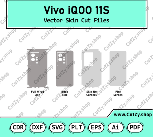 Vivo iQOO 11S Vector Skin Cut Files