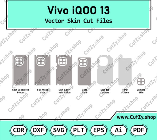 Vivo iQOO 13 Vector Skin Cut Files
