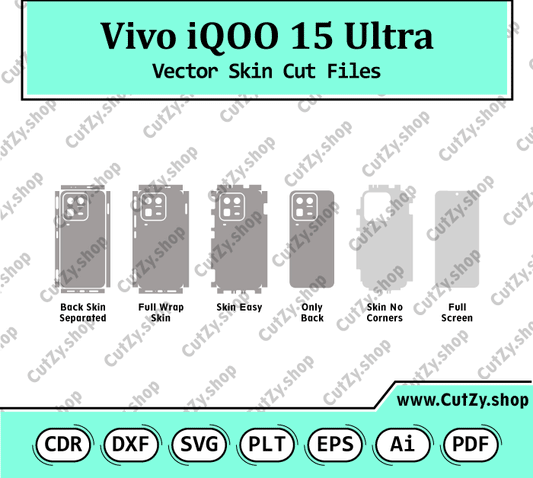 Vivo iQOO 15 Ultra Vector Skin Cut Files