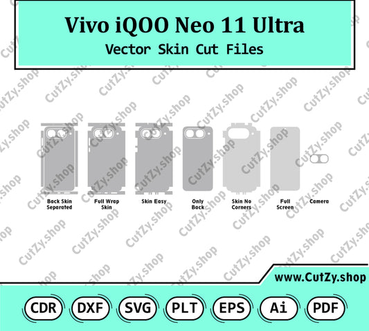 Vivo iQOO Neo 11 Ultra Vector Skin Cut Files