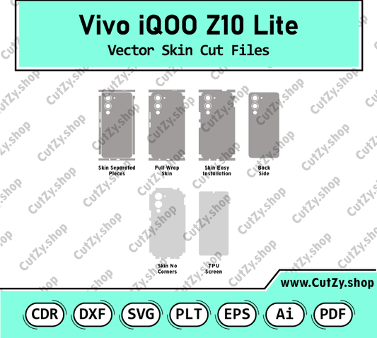 Vivo iQOO Z10 Lite Vector Skin Cut Files