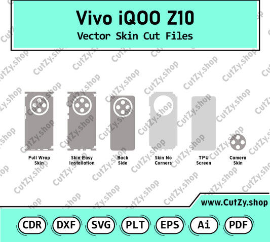 Vivo iQOO Z10 Vector Skin Cut Files