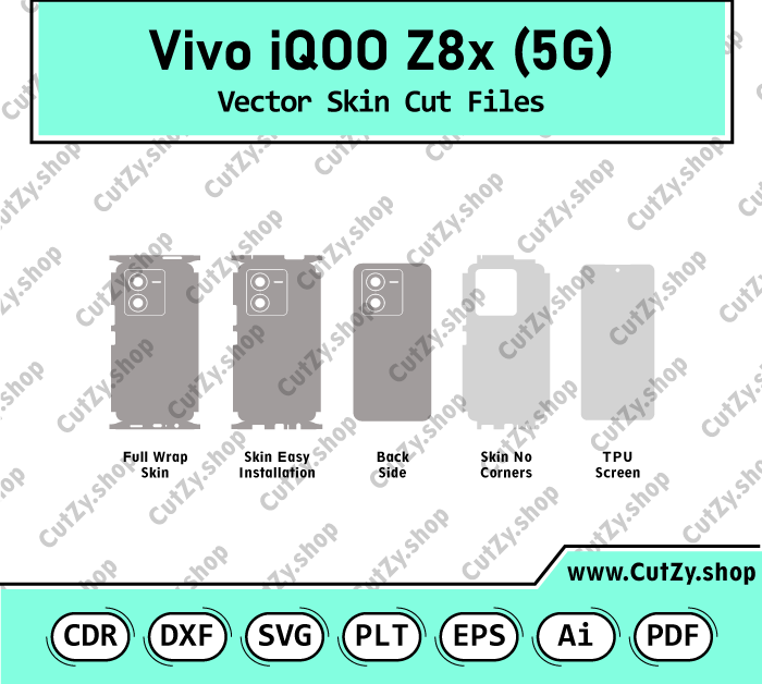 Vivo iQOO Z8x 5G Vector Skin Cut Files