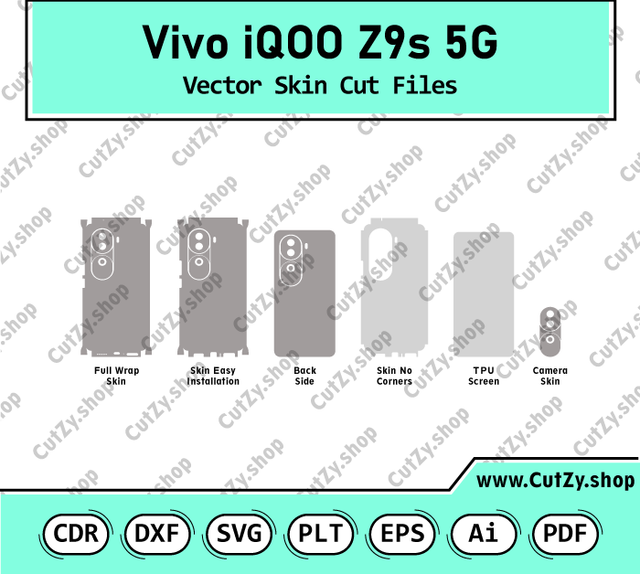 Vivo iQOO Z9s 5G Vector Skin Cut Files