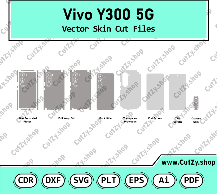 Vivo Y300 5G Vector Skin Cut Files