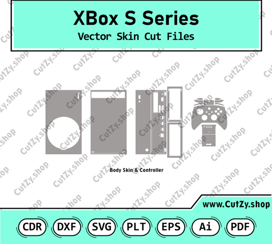 XBox Series S Vector Skin Cut Files