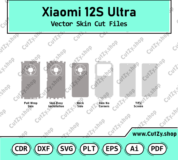 Xiaomi 12S Ultra Vector Skin Cut Files