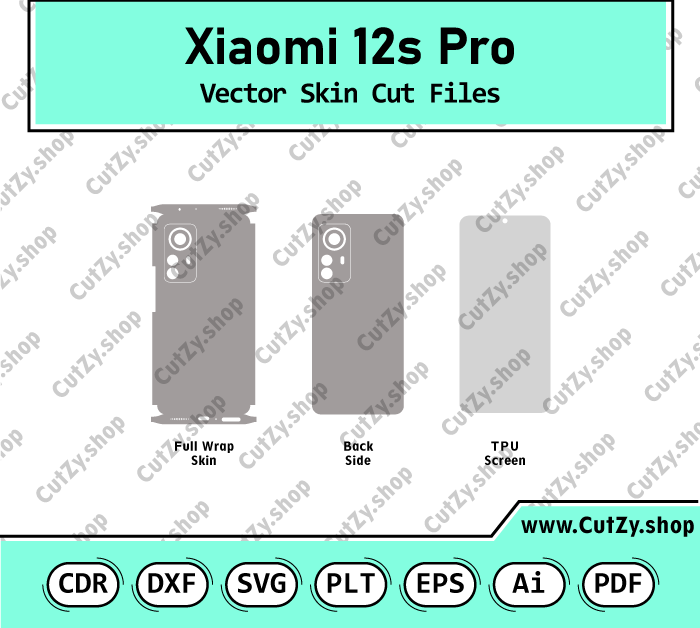 Xiaomi 12s Pro Vector Skin Cut Files