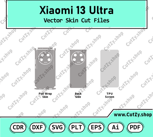 Xiaomi 13 Ultra Vector Skin Cut Files