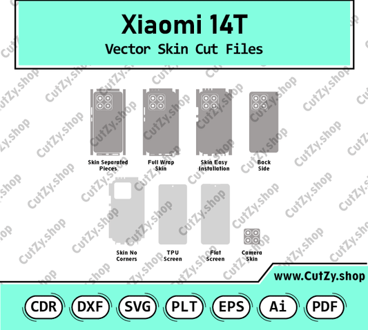 Xiaomi 14T Vector Skin Cut Files