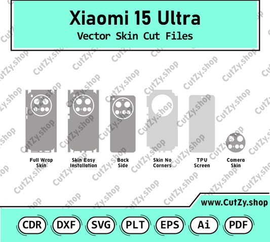 Xiaomi 15 Ultra Vector Skin Cut Files