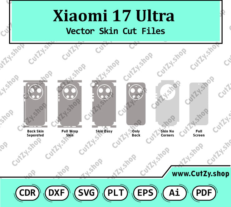 Xiaomi 17 Ultra Vector Skin Cut Files