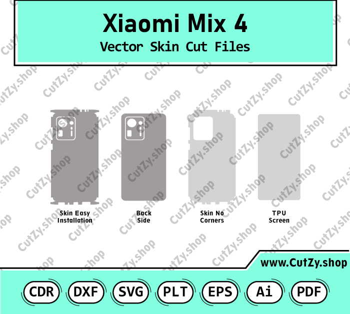 Xiaomi Mix 4 Vector Skin Cut Files