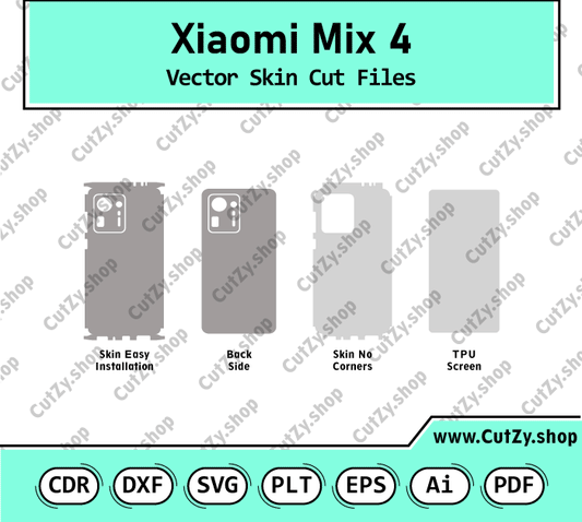 Xiaomi Mix 4 Vector Skin Cut Files