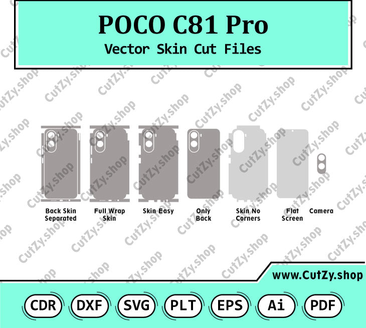 Xiaomi POCO C81 Pro Vector Skin Cut Files