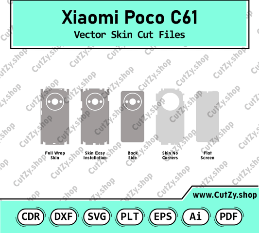 Xiaomi Poco C61 Vector Skin Cut Files